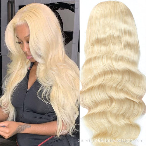 Brazilian Frontal Transparent 613 Blonde Human Hair Lace Front Wig With Baby Hair,100% Virgin Human Hair Wig,Hd Lace Frontal Wig